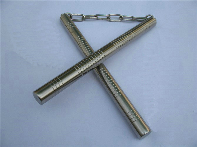 202 stainless steel nunchuck 28cm diameter 2.5cm 840g